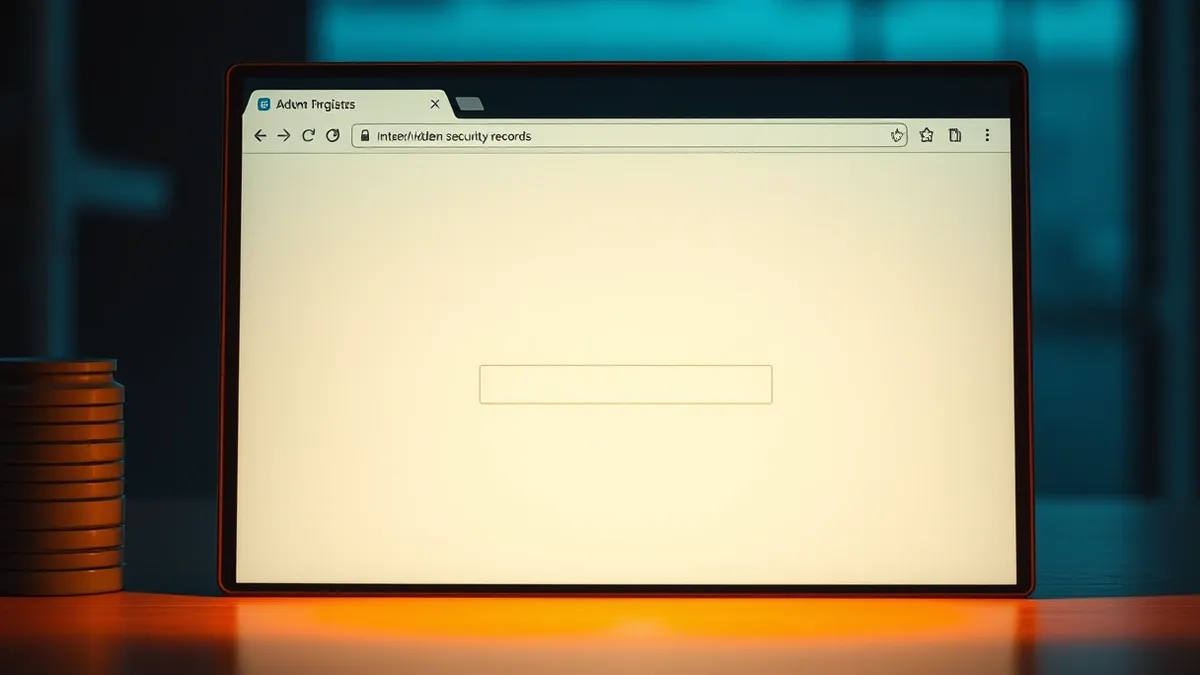 Illustration: A blank web browser window displays a simple form with a single visible input field.